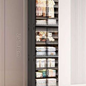 Kệ lưu trữ đa tầng nhựa cao cấp cửa từ tính cho phòng khách, phòng trẻ em img 22 1