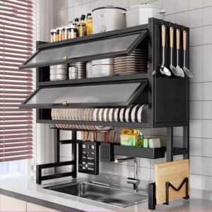 Kệ Đựng Đồ Nhà Bếp 2 Ngăn Cửa Trong Suốt Chống Bụi Nhập Khẩu Kệ Đựng Đồ Nhà Bếp 2 Ngăn Cửa Trong Suốt Chống Bụi Nhập Khẩu - hình 1