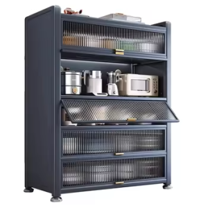 Kệ Đựng Đồ Nhà Bếp 3 Tầng Bằng Kim Loại Chống Bụi Nhập Khẩu