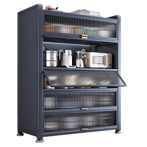 Kệ Đựng Đồ Nhà Bếp 3 Tầng Bằng Kim Loại Chống Bụi Nhập Khẩu - hình 3