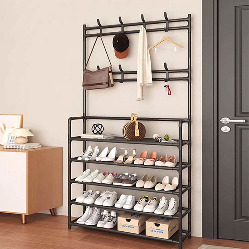Kệ Nhựa Có Móc Treo 5 Tầng Đựng Giày Dép Đa Năng Màu Đen Nhập Khẩu Kệ Nhựa Có Móc Treo 5 Tầng Đựng Giày Dép Đa Năng Màu Đen Nhập Khẩu