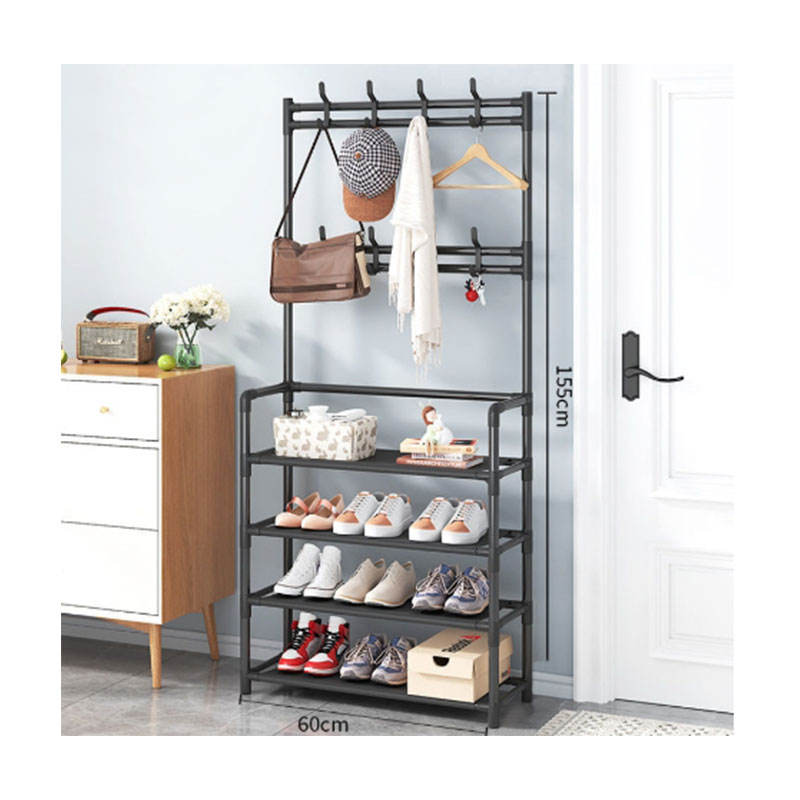 Kệ Nhựa Có Móc Treo 5 Tầng Đựng Giày Dép Đa Năng Màu Đen Nhập Khẩu Kệ Nhựa Có Móc Treo 5 Tầng Đựng Giày Dép Đa Năng Màu Đen Nhập Khẩu - hình 5