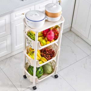 Kệ Nhựa Gia Dụng 4 Tầng Hẹp Có Bánh Xe Tiện Lợi Nhập Khẩu Kệ Nhựa Gia Dụng 4 Tầng Hẹp Có Bánh Xe Tiện Lợi Nhập Khẩu - hình 5