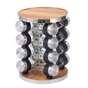Khay Xoay Thông Minh 12 Lọ Gia Vị Thép Kính Gỗ Nhập Khẩu Khay Xoay Thông Minh 12 Lọ Gia Vị Thép Kính Gỗ Nhập Khẩu - hình 1