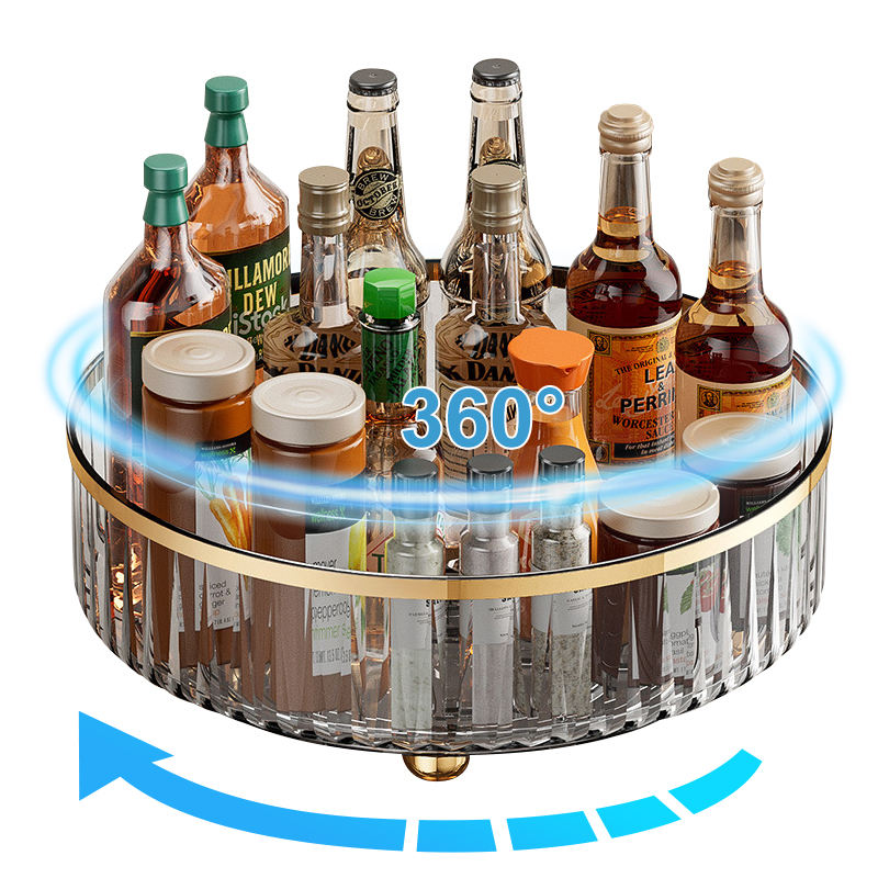 Khay Xoay Thông Minh 360 Độ Acrylic Trong Suốt Đựng Gia Vị Nhập Khẩu Khay Xoay Thông Minh 360 Độ Acrylic Trong Suốt Đựng Gia Vị Nhập Khẩu