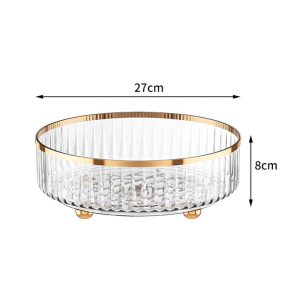 Khay Xoay Thông Minh 360 Độ Acrylic Trong Suốt Đựng Gia Vị Nhập Khẩu Khay Xoay Thông Minh 360 Độ Acrylic Trong Suốt Đựng Gia Vị Nhập Khẩu - hình 5