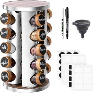 Khay Xoay Thông Minh Đựng Gia Vị 20 Lọ Thép Không Gỉ Nhập Khẩu Khay Xoay Thông Minh Đựng Gia Vị 20 Lọ Thép Không Gỉ Nhập Khẩu - hình 4
