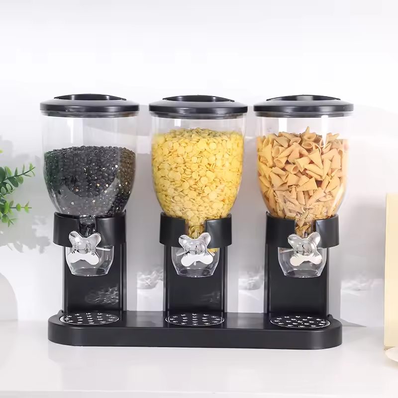 Thùng Gạo Thông Minh 3 Ngăn Nhựa Trong Suốt Có Nắp Kín Định Lượng Thùng Gạo Thông Minh 3 Ngăn Nhựa Trong Suốt Có Nắp Kín Định Lượng - hình 1