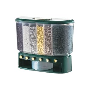 Thùng Gạo Thông Minh 6 Ngăn Định Lượng Tự Động Màu Trắng Thùng Gạo Thông Minh 6 Ngăn Định Lượng Tự Động Màu Trắng - hình 4