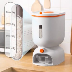 Thùng Gạo Thông Minh Định Lượng Tự Động 7Kg Nhập Khẩu - hình 4