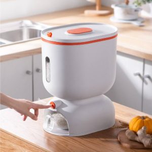 Thùng Gạo Thông Minh Định Lượng Tự Động 7Kg Nhập Khẩu - hình 5