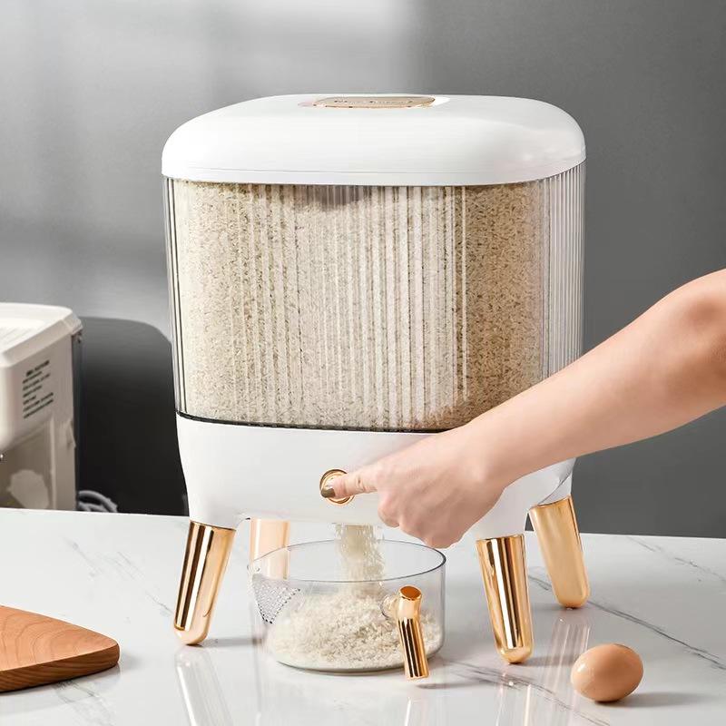 Thùng Gạo Thông Minh Dung Tích Lớn 10Kg Nắp Kín Định Lượng Nhập Khẩu Thùng Gạo Thông Minh Dung Tích Lớn 10Kg Nắp Kín Định Lượng Nhập Khẩu - hình 2