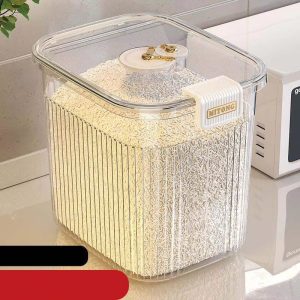 Thùng Gạo Thông Minh Dung Tích Lớn 10kg Nhựa Trong Suốt Thùng Gạo Thông Minh Dung Tích Lớn 10kg Nhựa Trong Suốt - hình 1