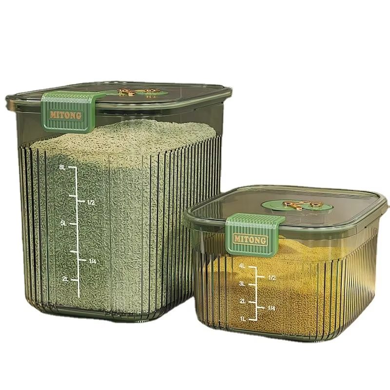 Thùng Gạo Thông Minh Dung Tích Lớn 10kg Nhựa Trong Suốt Thùng Gạo Thông Minh Dung Tích Lớn 10kg Nhựa Trong Suốt - hình 3