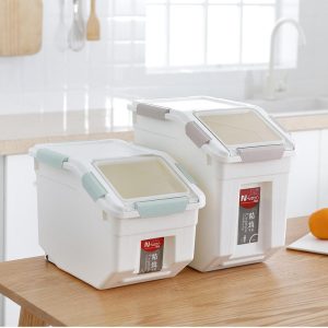 Thùng Gạo Thông Minh Nhựa Không BPA Nắp Kín Chống Ẩm Nhập Khẩu - hình 1