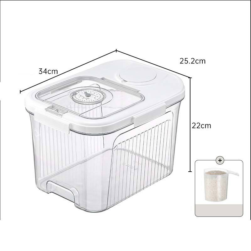 Thùng Gạo Thông Minh Nhựa Trong Suốt Nắp Kín Định Lượng Nhập Khẩu Thùng Gạo Thông Minh Nhựa Trong Suốt Nắp Kín Định Lượng Nhập Khẩu - hình 4
