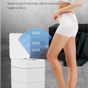 Thùng Rác Thông Minh Cảm Ứng Tự Động 30L Nắp Kín Khử Mùi Thùng Rác Thông Minh Cảm Ứng Tự Động 30L Nắp Kín Khử Mùi - hình 2