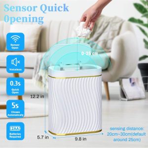 Thùng Rác Thông Minh Giá Rẻ 10L Màu Đen Cảm Biến Tự Động Nhập Khẩu Thùng Rác Thông Minh Giá Rẻ 10L Màu Đen Cảm Biến Tự Động Nhập Khẩu - hình 2