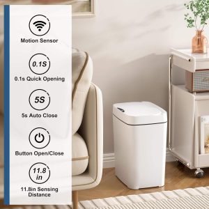 Thùng Rác Thông Minh Giá Rẻ 12L Cảm Biến Tự Động Không Chạm Nhập Khẩu - hình 1