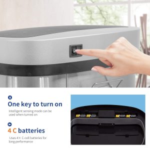 Thùng Rác Thông Minh Giá Rẻ 50 Lít Inox Cảm Biến Tự Động Nhập Khẩu - hình 5
