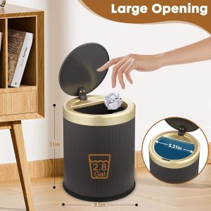 Thùng Rác Thông Minh Giá Rẻ Cảm Biến Tự Động 11L Màu Trắng Vàng Nhập Khẩu - hình 2