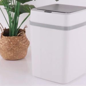 Thùng Rác Thông Minh Giá Rẻ Cảm Biến Tự Động Nắp Nhựa Trắng Nhập Khẩu - hình 1