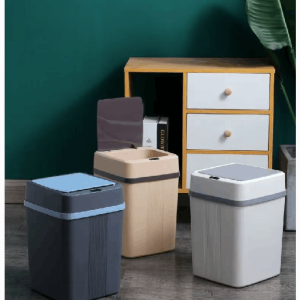 Thùng Rác Thông Minh Giá Rẻ Cảm Biến Tự Động Nắp Nhựa Trắng Nhập Khẩu - hình 3