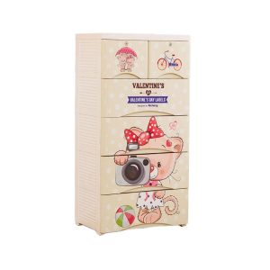 Tủ Kéo Nhựa 6 Ngăn Họa Tiết Hoạt Hình Dễ Thương Nhập Khẩu Tủ Kéo Nhựa 6 Ngăn Họa Tiết Hoạt Hình Dễ Thương Nhập Khẩu - hình 1